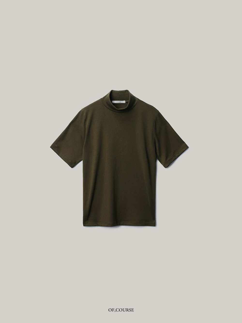 [Re-open][OFC]Half Neck T-shirt (khaki)